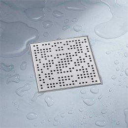 Odpływ prysznicowy kwadratowy 30x30cm stal niedzewna z maskownicą Pixel