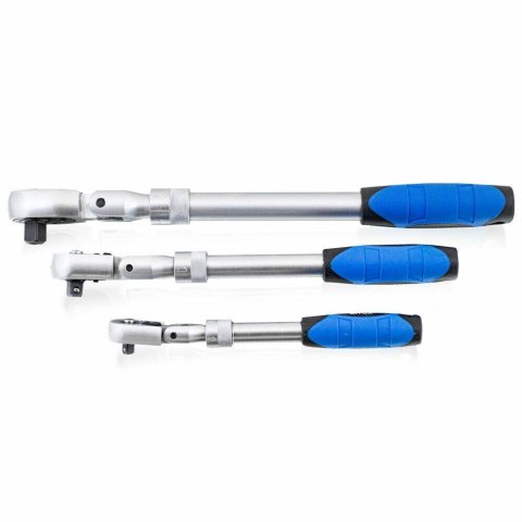 Zestaw Kluczy Teleskopowe Grzechotki łamane 1/4" 3/8" 1/2" + nakrętki Zestaw Kluczy Teleskopowe Grzechotki łamane 1/4" 3/8" 1/2" + nakrętki