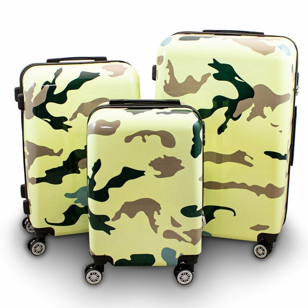 Zestaw Walizek podróżnych SET BERWIN wytrzymałe walizki na kółkach