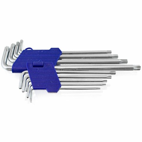 Zestaw Kluczy Bituxx Torx 9 elementów T10-T50 w organizerze Uniwersalne Zestaw Kluczy Bituxx Torx 9 elementów T10-T50 w organizerze Uniwersalne