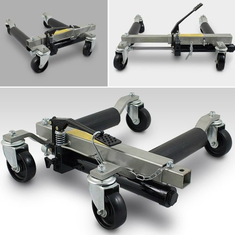 Podnośnik Wózek serwisowy Rolka do samochodu hydrauliczny pod koła 2szt Podnośnik Wózek serwisowy Rolka do samochodu hydrauliczny pod koła 2szt