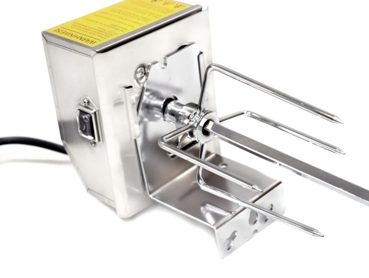 ROŻEN GRILL ELEKTRYCZNY OBROTOWY AUTOMATYCZNY Z SILNICZKIEM + KOLCE WIDELCE GRILLA ROŻEN GRILL ELEKTRYCZNY OBROTOWY AUTOMATYCZNY Z SILNICZKIEM + KOLCE WIDELCE GRILLA