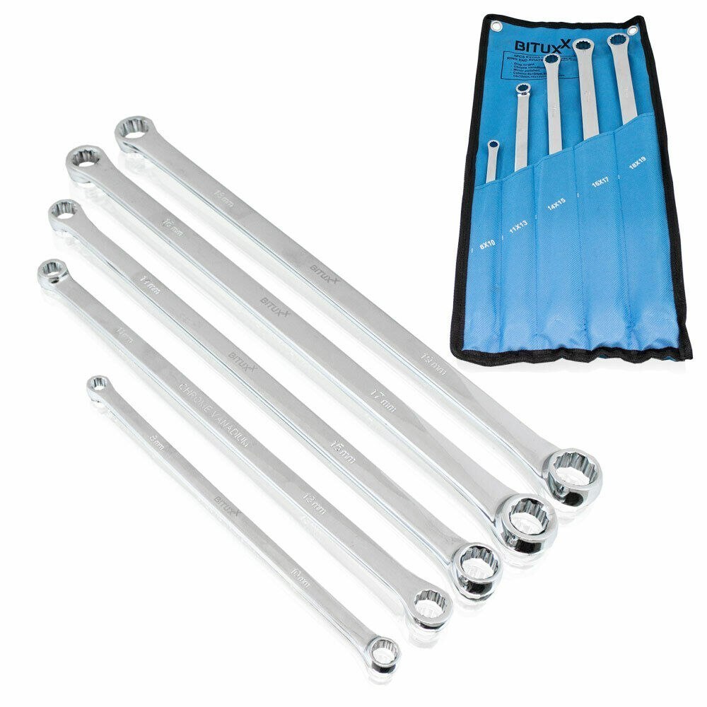 ZESTAW KLUCZY OCZKOWYCH 5 ELEMENTÓW TORX 8-19MM W NIEBIESKIM ETUI ZESTAW KLUCZY OCZKOWYCH 5 ELEMENTÓW TORX 8-19MM W NIEBIESKIM ETUI
