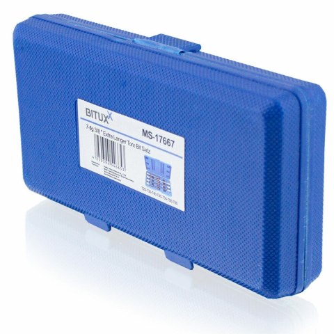 Zestaw narzędzi Kluczy Nasadki TORX 7 elementów BITUXX T25-T60 3/8" Zestaw narzędzi Kluczy Nasadki TORX 7 elementów BITUXX T25-T60 3/8"