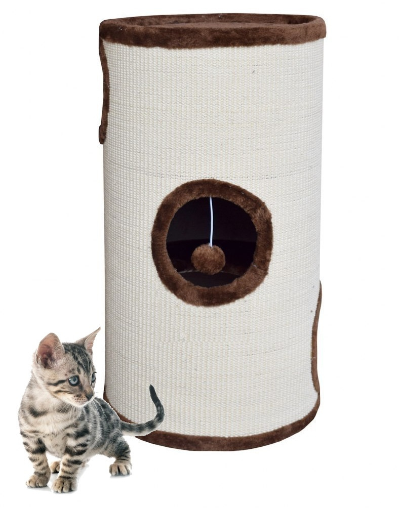 Tuba dla kota sizalowa 70cm Wieża z legowiskiem zabawka dla kotów Tuba dla kota sizalowa 70cm Wieża z legowiskiem zabawka dla kotów