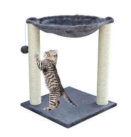 Drapak drzewko dla kota ze sznurem sizalowym i słupkami wieża stabilna wygodna