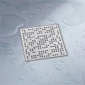 Odpływ kwadratowy kratka prysznicowa ze stali nierdzewnej 25x25cm Pixel