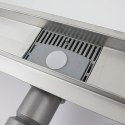 Odpływ liniowy prysznicowy Bogen 50cm z syfonem kompletny stal inox