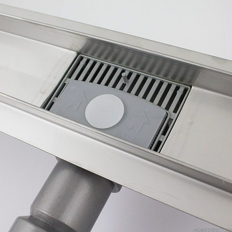 Odpływ liniowy prysznicowy Bogen 50cm z syfonem kompletny stal inox Odpływ liniowy prysznicowy Bogen 50cm z syfonem kompletny stal inox