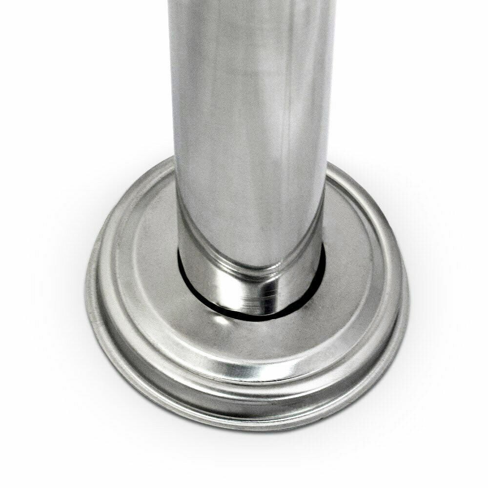 Skrzynka wytrzymała pocztowa na stojaku słupku ze stali inox z gazetnikiem Skrzynka wytrzymała pocztowa na stojaku słupku ze stali inox z gazetnikiem