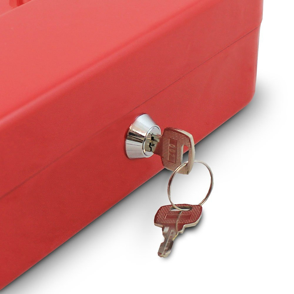 Kasetka metalowa na klucz skrytka do przechowywania pieniędzy transportu 25cm mocna