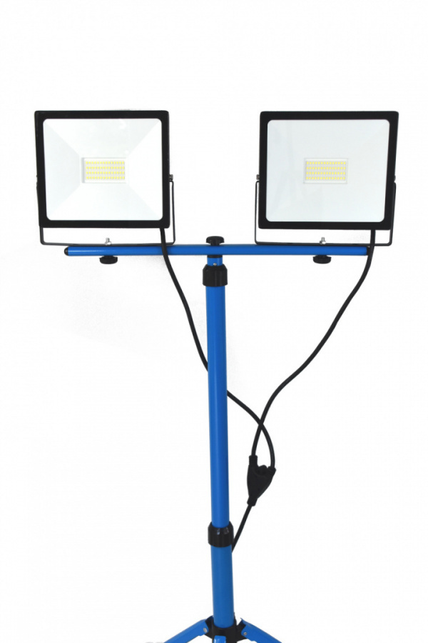 LAMPA LEDOWA NA STATYWIE BITUXX 2X50W BITUXX NIEBIESKA NAŚWIETLACZ LAMPA LEDOWA NA STATYWIE BITUXX 2X50W BITUXX NIEBIESKA NAŚWIETLACZ
