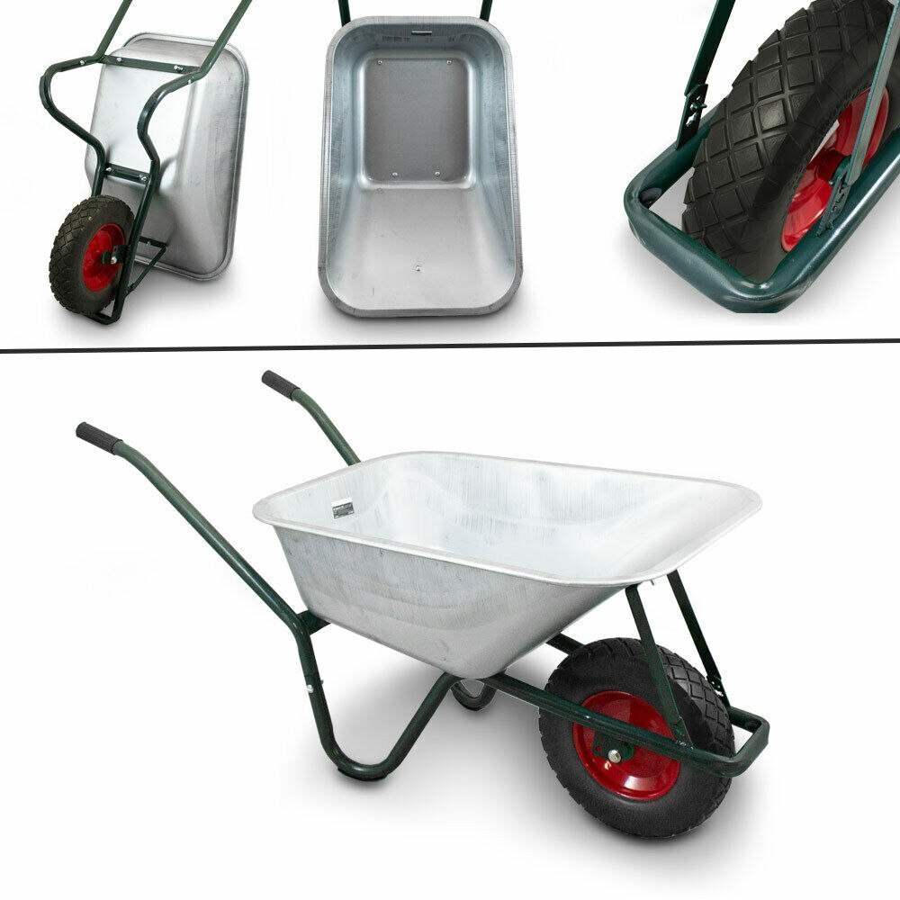 TACZKA OGRODOWA TACZKI MOCNA 100L BUDOWLANA + KOŁO CZARNE OCYNK TACZKA OGRODOWA TACZKI MOCNA 100L BUDOWLANA + KOŁO CZARNE OCYNK