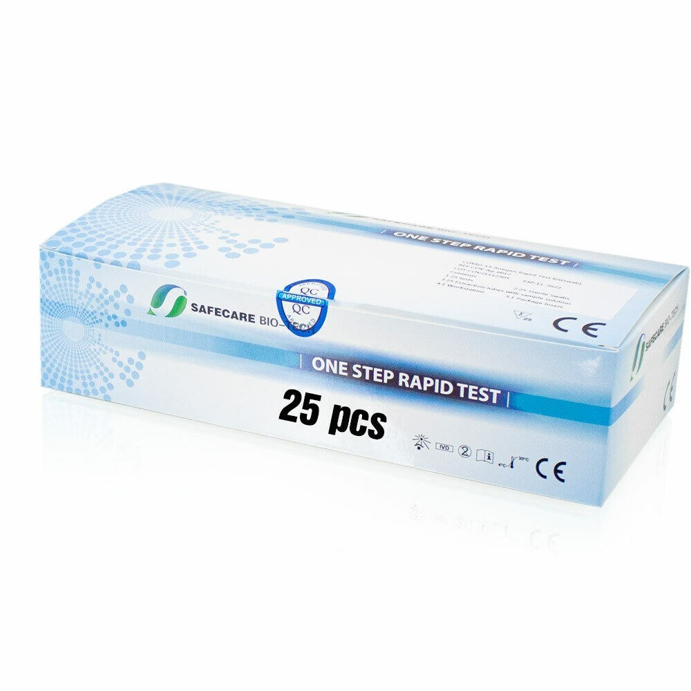 TESTY ANTYGENOWE SAMOKONTROLNE TEST NA ANTYGEN COVID-19 PACZKA 25 SZT TESTY ANTYGENOWE SAMOKONTROLNE TEST NA ANTYGEN COVID-19 PACZKA 25 SZT