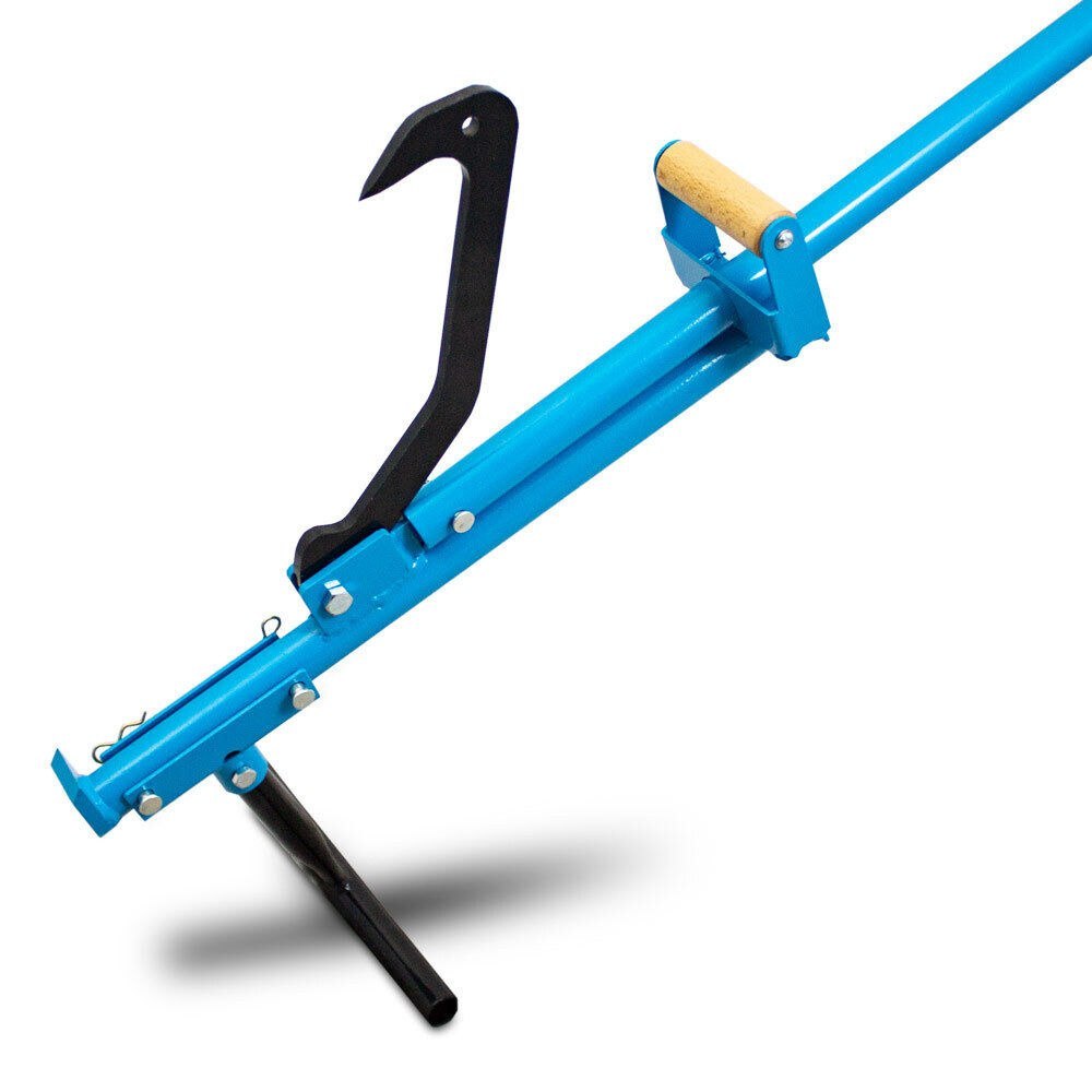 Chwytak do pni drzewa/drewna Obracak Dźwignia z hakiem Hak 144cm Chwytak do pni drzewa/drewna Obracak Dźwignia z hakiem Hak 144cm