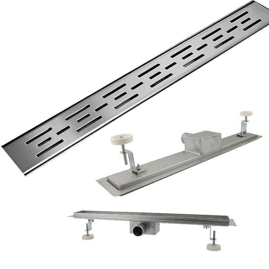 Odpływ liniowy podłogowy do łazienki Matrix 90cm z niskim syfonem Odpływ liniowy podłogowy do łazienki Matrix 90cm z niskim syfonem