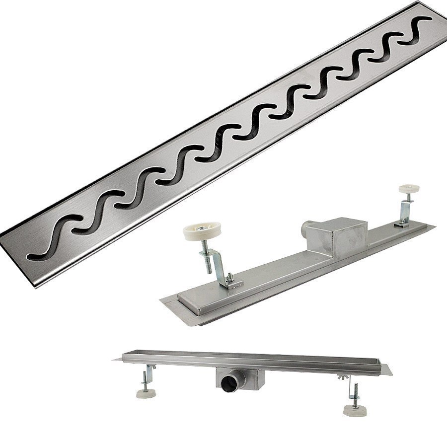 Odpływ Welle liniowy z niskim syfonem 120cm stal inox wydajny/mocny Odpływ Welle liniowy z niskim syfonem 120cm stal inox wydajny/mocny