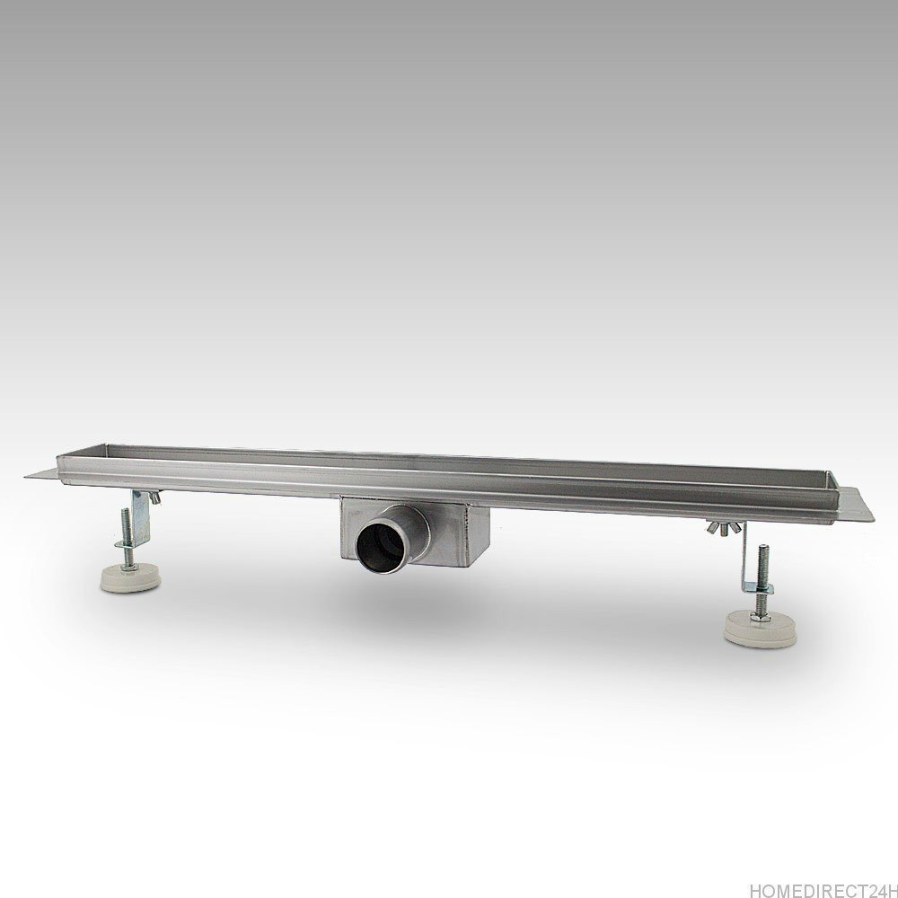 Odpływ liniowy/podłogowy Tropfen 130cm z syfonem niskim ze stali nierdzewnej Odpływ liniowy/podłogowy Tropfen 130cm z syfonem niskim ze stali nierdzewnej