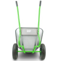 Dwukołowy wózek ogrodowy Taczka do Ogrodu 100L Mocna Jasnozielona