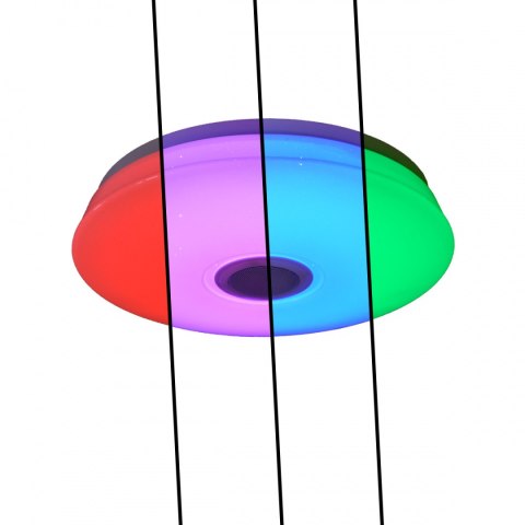 Sufitowa Lampa energooszczędna SMART z efektem gwiazd głośnik 24W Sufitowa Lampa energooszczędna SMART z efektem gwiazd głośnik 24W