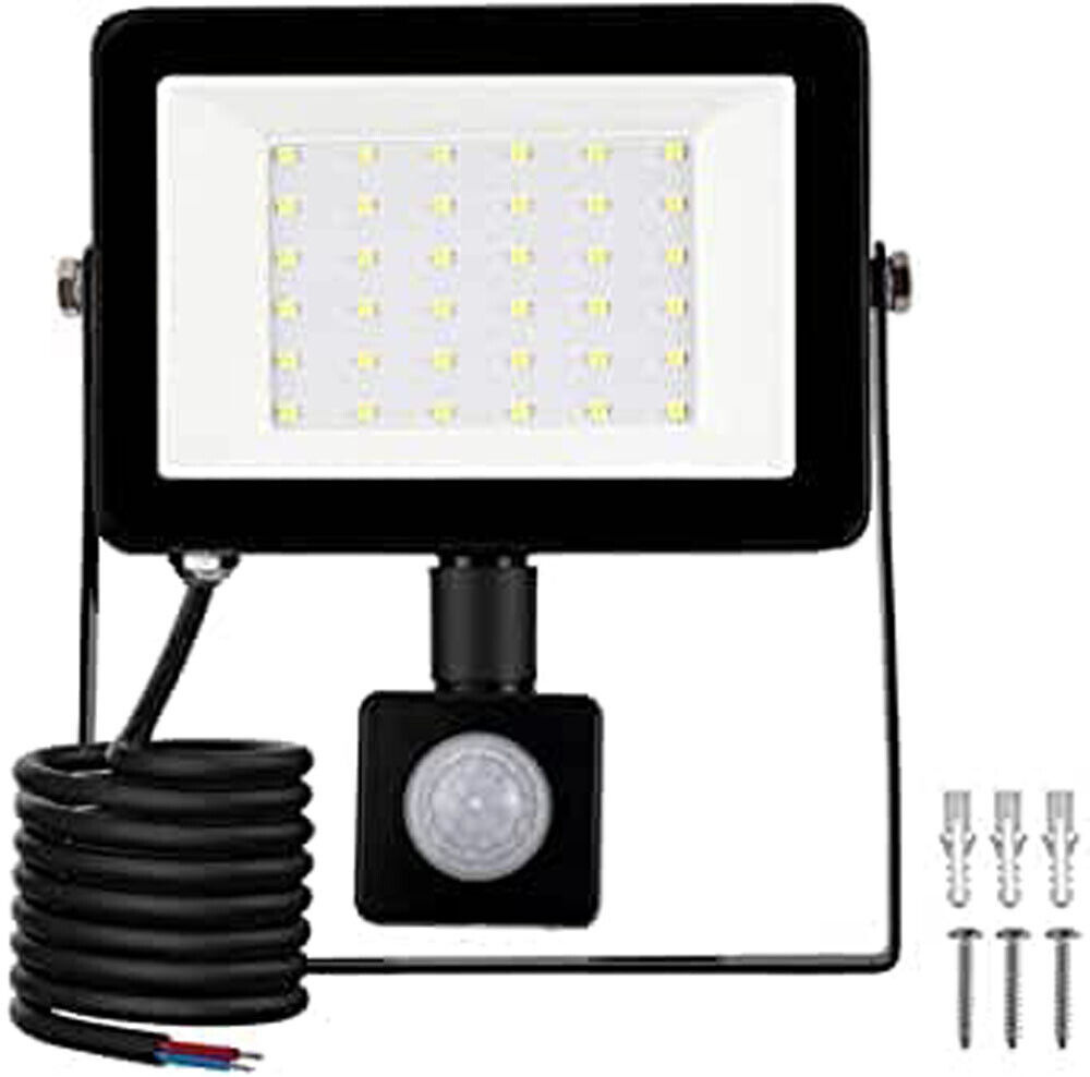 Lampa lampka LED 30W ogrodowa na podwórko z czujnikiem ruchu do garażu Lampa lampka LED 30W ogrodowa na podwórko z czujnikiem ruchu do garażu