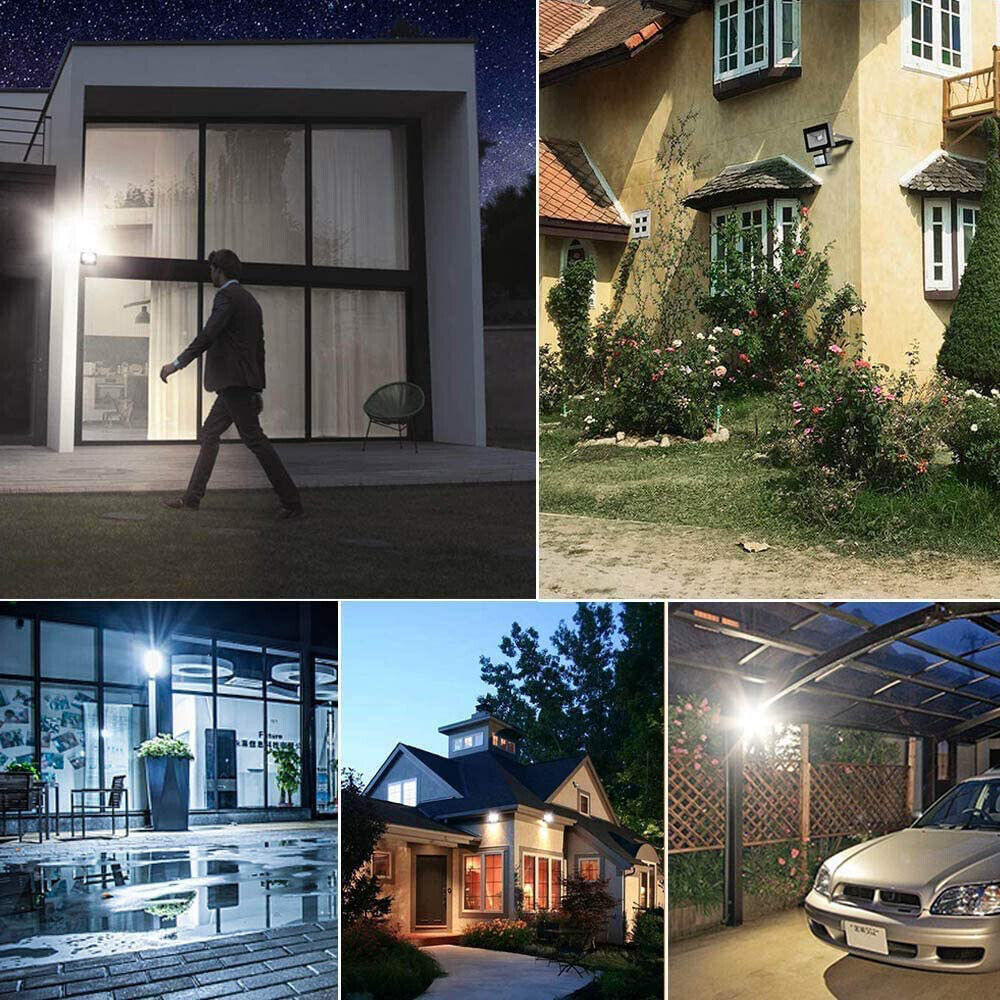 Lampa lampka LED 30W ogrodowa na podwórko z czujnikiem ruchu do garażu Lampa lampka LED 30W ogrodowa na podwórko z czujnikiem ruchu do garażu