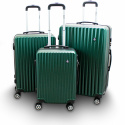 zielone walizki podróżne 3w1