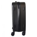 Zestaw walizek czarnych ABS Mocne walizki podróżne XL+L na kółkach