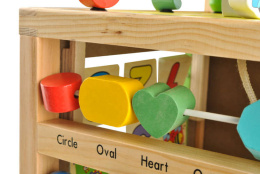 Pchacz dla Dzieci drewniany do nauki chodzenia KOSTKA edukacyjna