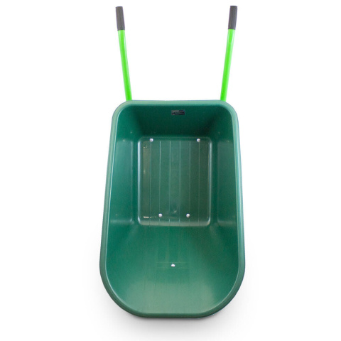 Taczka Ogrodowa/Budowlana Jednokołowa PU 100L 250kg Misa PVC Żółte Koło Taczka Ogrodowa/Budowlana Jednokołowa PU 100L 250kg Misa PVC Żółte Koło