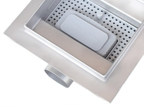 Odpływ kwadratowy prysznicowy 15x15cm kratka ściekowa stal nierdzewna Line Odpływ kwadratowy prysznicowy 15x15cm kratka ściekowa stal nierdzewna Line