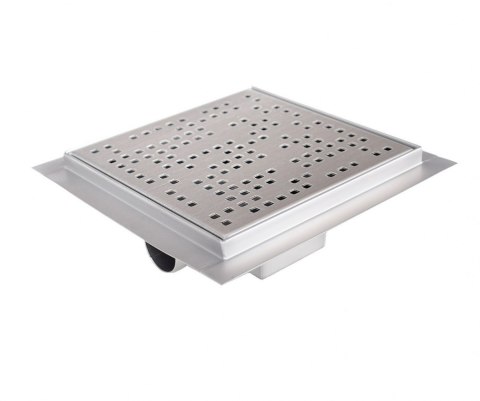 Odpływ kwadratowy kratka ściekowa prysznicowa 20x20cm stal niedzewna Pixel Odpływ kwadratowy kratka ściekowa prysznicowa 20x20cm stal niedzewna Pixel