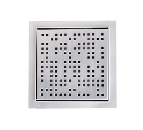 Odpływ kwadratowy kratka ściekowa prysznicowa 20x20cm stal niedzewna Pixel Odpływ kwadratowy kratka ściekowa prysznicowa 20x20cm stal niedzewna Pixel