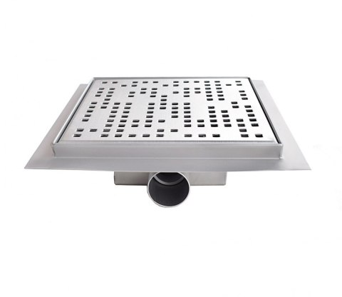 Odpływ kwadratowy kratka ściekowa prysznicowa 20x20cm stal niedzewna Pixel Odpływ kwadratowy kratka ściekowa prysznicowa 20x20cm stal niedzewna Pixel