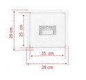Odpływ kwadratowy kratka prysznicowa 25x25cm stal nierdzewna z maskownicą Edelstahl