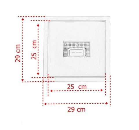 Odpływ kwadratowy kratka prysznicowa 25x25cm stal nierdzewna z maskownicą Edelstahl Odpływ kwadratowy kratka prysznicowa 25x25cm stal nierdzewna z maskownicą Edelstahl