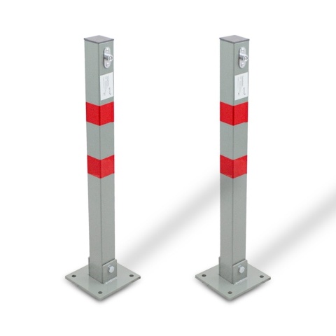 Blokada parkingowa słupek 65cm pojedyncza składana 2 sztuki zestaw Bituxx Blokada parkingowa słupek 65cm pojedyncza składana 2 sztuki zestaw Bituxx