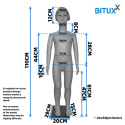Dziewczęcy manekin pełnopostaciowy wystawowy do sklepu dziecięcy 110cm