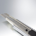 Noże tnace aluminiowe ostrza hartowane w zestawie poręczne srebrne Bituxx