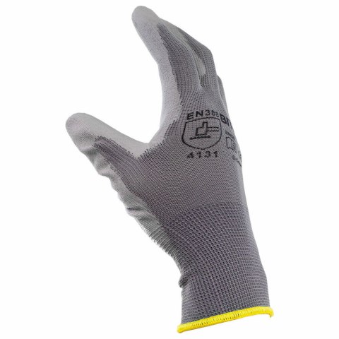 Rękawice ochronne robocze unisex z powłoką PU 10 par rozmiar M (8) Bituxx Rękawice ochronne robocze unisex z powłoką PU 10 par rozmiar M (8) Bituxx