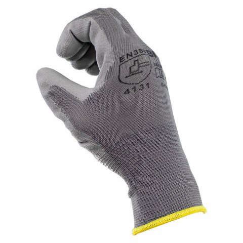 Rękawice ochronne robocze unisex z powłoką PU 10 par rozmiar M (8) Bituxx Rękawice ochronne robocze unisex z powłoką PU 10 par rozmiar M (8) Bituxx