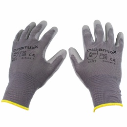 Rękawice robocze ochronne z powłoką poliuretanową Bituxx 10par rozmiar L(9)