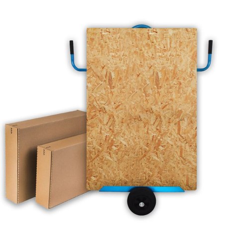 Wózek transportowy Bituxx do płyt OSB MDF GK dwukołowy udźwig do 300kg niebieski Wózek transportowy Bituxx do płyt OSB MDF GK dwukołowy udźwig do 300kg niebieski