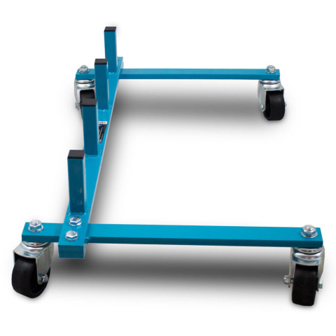 Wózki manewrowe hydrauliczne Bituxx 4 sztuki w zestawie ze stojakiem na wózki Wózki manewrowe hydrauliczne Bituxx 4 sztuki w zestawie ze stojakiem na wózki