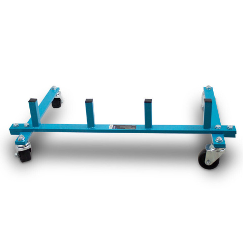 Wózki manewrowe hydrauliczne Bituxx 4 sztuki w zestawie ze stojakiem na wózki Wózki manewrowe hydrauliczne Bituxx 4 sztuki w zestawie ze stojakiem na wózki
