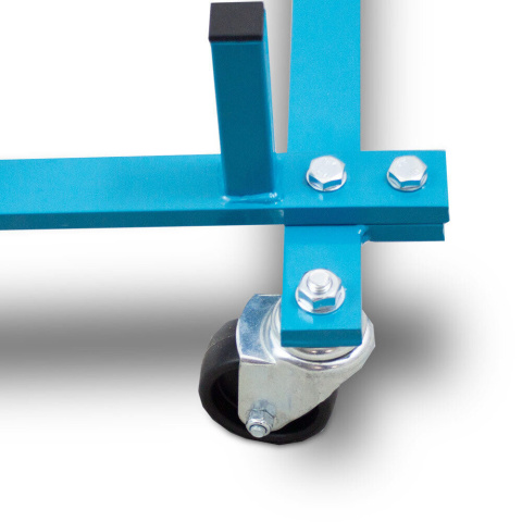 Wózki manewrowe hydrauliczne Bituxx 4 sztuki w zestawie ze stojakiem na wózki Wózki manewrowe hydrauliczne Bituxx 4 sztuki w zestawie ze stojakiem na wózki