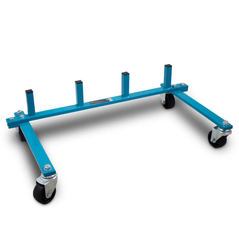 Wózki manewrowe hydrauliczne Bituxx 4 sztuki w zestawie ze stojakiem na wózki Wózki manewrowe hydrauliczne Bituxx 4 sztuki w zestawie ze stojakiem na wózki