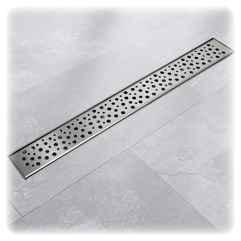Odpływ liniowy Tropfen 110cm z syfonem podłogowy ze stali nierdzewnej Odpływ liniowy Tropfen 110cm z syfonem podłogowy ze stali nierdzewnej