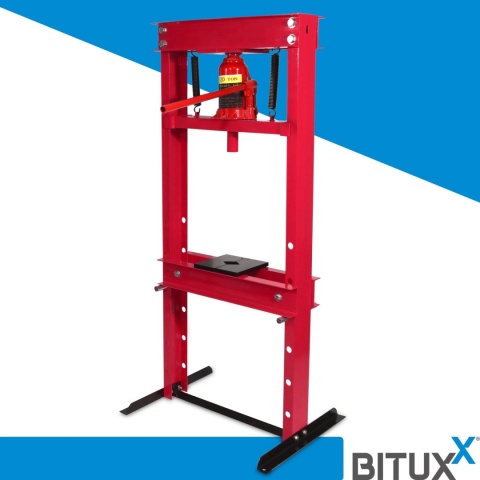 HYDRAULICZNA PRASA WARSZTATOWA 20-TONOWA PRASA TRZPIENIOWA RAMOWA BITUXX HYDRAULICZNA PRASA WARSZTATOWA 20-TONOWA PRASA TRZPIENIOWA RAMOWA BITUXX