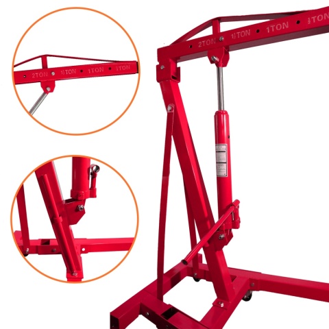 HYDRAULICZNY ŻURAW WARSZTATOWY UDŹWIG DO 2 TON PODNOŚNIK SKŁADANY BITUXX HYDRAULICZNY ŻURAW WARSZTATOWY UDŹWIG DO 2 TON PODNOŚNIK SKŁADANY BITUXX